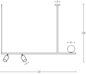 Lustra suspendata design minimalist Dixon