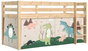 PINO PAT SEMI-INALT și cortina Dino.