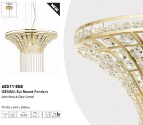 Lustra eleganta decorata cu cristale Gemma 8Lt