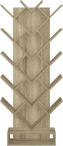 Biblioteca VEVEY, stejar, DTD laminat, 59x22x150 cm