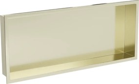 Mexen X-Wall-R raft încastrat cu flanșă 75 x 30 cm, auriu periat - 1950753010