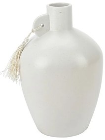 Vaza Milky din portelan, alb, 14.5x22 cm