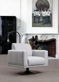 Fotoliu Nikea Turnable Armchair, Alb Murdar