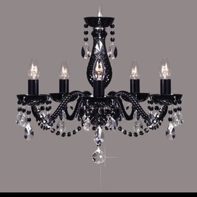 Candelabru cristal Bohemia L11 808/05/1-A, 6 black; F black, Ni