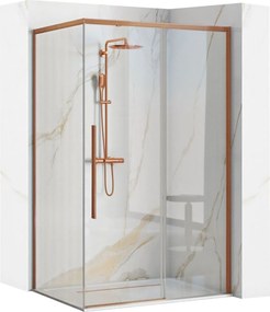 Cabina de dus SOLAR Copper Brush 100x80cm