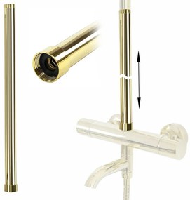 Prelungire coloana dus auriu Rea 50 cm