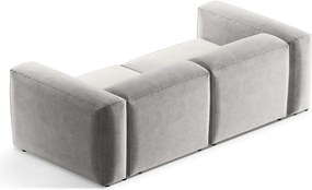 Canapea gri deschis 224 cm Bergamo – Cosmopolitan Design