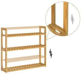 Deuba Raft de perete din bambus - 54x60x15cm