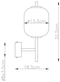 Aplică LED Globo 15217W EWALD LED/7W/230V