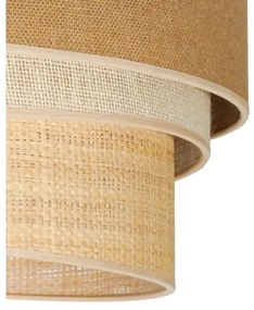 Plafonieră Duolla YUTE TRIO 1xE27/15W/230V d. 45 cm maro/gri/bej