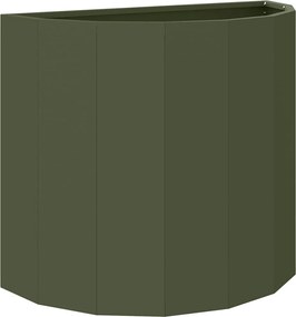 vidaXL Jardinieră Verde măsliniu 60 x 30 x 50 cm Oțel