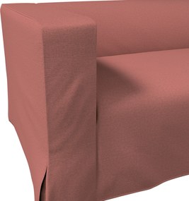 Husă canapea Klippan cu 2 locuri, lungă, cu pliuri contrastante