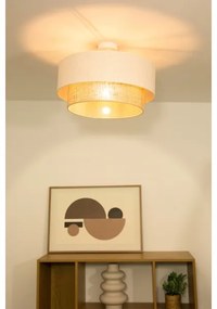 Lustră aplicată NATIA 1xE27/60W/230V Ø45 cm alb/maro
