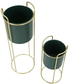 Mauro Ferretti Suport Vaza Set 2 Bucati cm Ø 24X70-19,5X45 | Aosom Romania