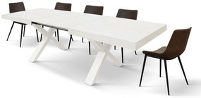 Masa Linda extensibila - BLAT ALB, PICIOR ALB - 180 cm / 90 cm / 77 cm