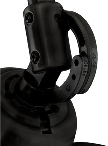 Ventilator de tavan design modern VEDRA negru/maro