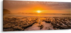 Tablou cu apus de soare (120x50 cm)