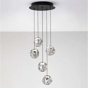 Lustra cu 5 pendule LED design modern IFOS