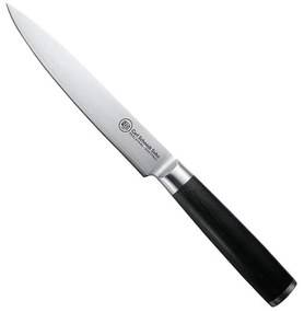Cutit feliat otel Damask HRC 60 Konstanz, Carl Schmidt Sohn,  18 cm, maner negru 071257