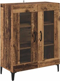 vidaXL Bufet Lemn Vechi 69,5 x 34 x 90 cm Lemn Ingineresc și Fier