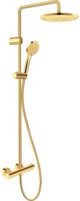 Duravit Shower Systems set de dus perete cu termostat auriu TH4282008034