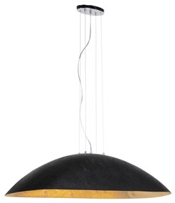 Lampă suspendată industrială neagră cu aur 115 cm - Magna