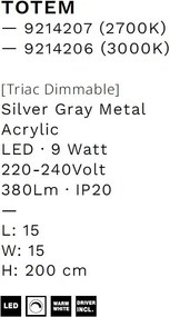 Pendul LED design decorativ 2700K TOTEM