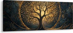 Tablou – Arbore cu aură aurie (120x50 cm)