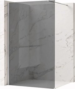 Paravan de dus fumuriu Rea Flexi Grey 90 cm crom