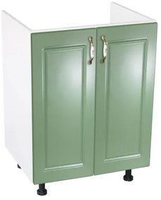 Corp inferior 60 cu 2 usi masca chiuveta Zebra MDF Verde drept
