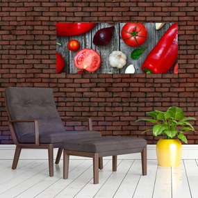 Tablou cu legume (120x50 cm)