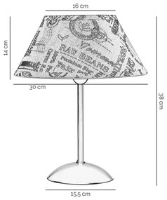 Lampă de masă ONLI MAIDA 1xE27/15W/230V 38 cm maro