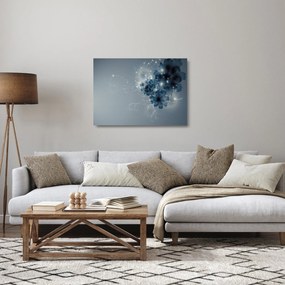 Tablou pe sticlă - Flori delicate (70x50 cm)