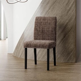 Huse bielastice VITTORIA maro scaun cu spatar 2 buc (45 x 45 x 50 cm)