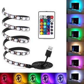 Bandă LED RGB în spatele televizorului - 3 m