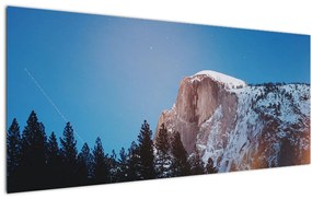 Tablou - Crestele munților noaptea (120x50 cm)