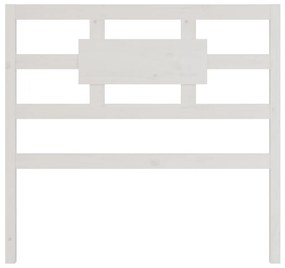 818026 vidaXL Tăblie de pat, alb, 105,5x4x100 cm, lemn masiv de pin