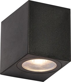 Lampa de perete exterioară modernă din plastic negru - Baleno