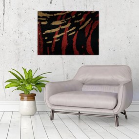 Tablou pe sticlă cu abstracție (70x50 cm)