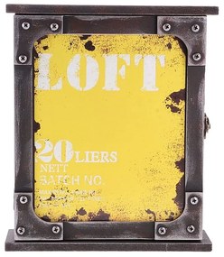 Cutie - Suport pentru chei LOFT, Galben, 22x26cm