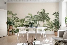 Tapet Retro Jungle, Green, Rebel Walls
