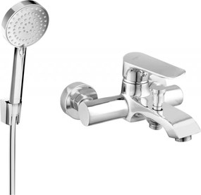 Mexen Pecos R75 baterie de cadă cu set de duș, crom - 7273R75-00