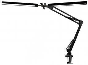 Lampă de masă Platinet Flexy 20 W, 2 brațe + clip, negru