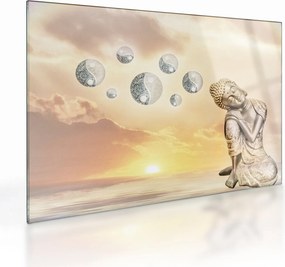 Tablou pe sticlă - Timp pentru meditații (70x50 cm)