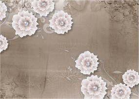 Tablou - Draperie cu flori (70x50 cm)
