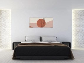 Tablou - Boho frunze N⁰1 (120x50 cm)