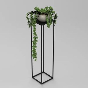 Suport de flori 100x24 cm negru