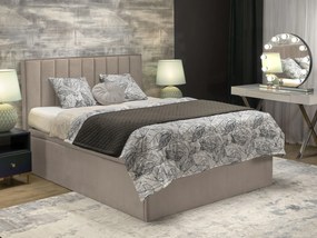 Pat matrimonial Boxspring 160 cm Asencion (bej). 1092475