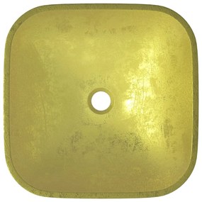 Chiuveta din sticla, auriu, 42x42x14 cm Auriu