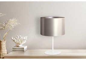 Lampă de masă Duolla CANNES 1xE14/15W/230V d. 20 cm argintiu/alb